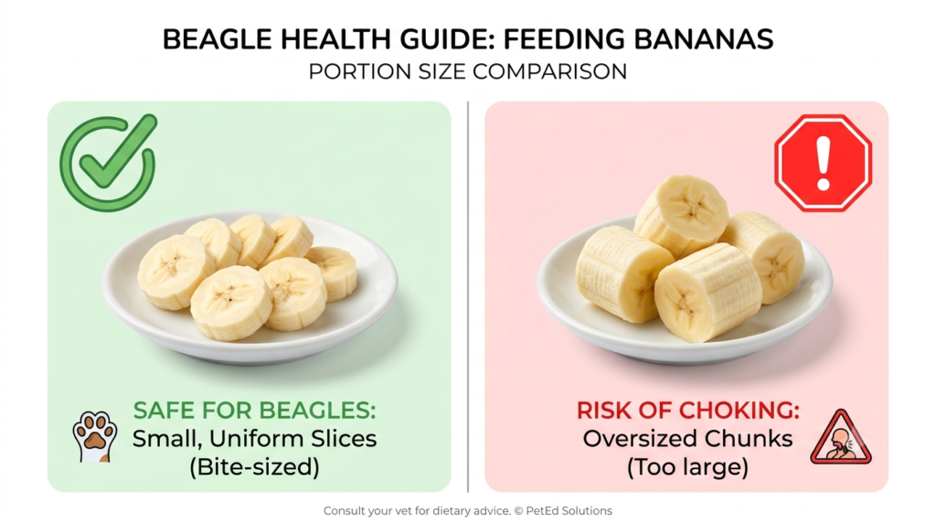 Safe banana serving size for dogs