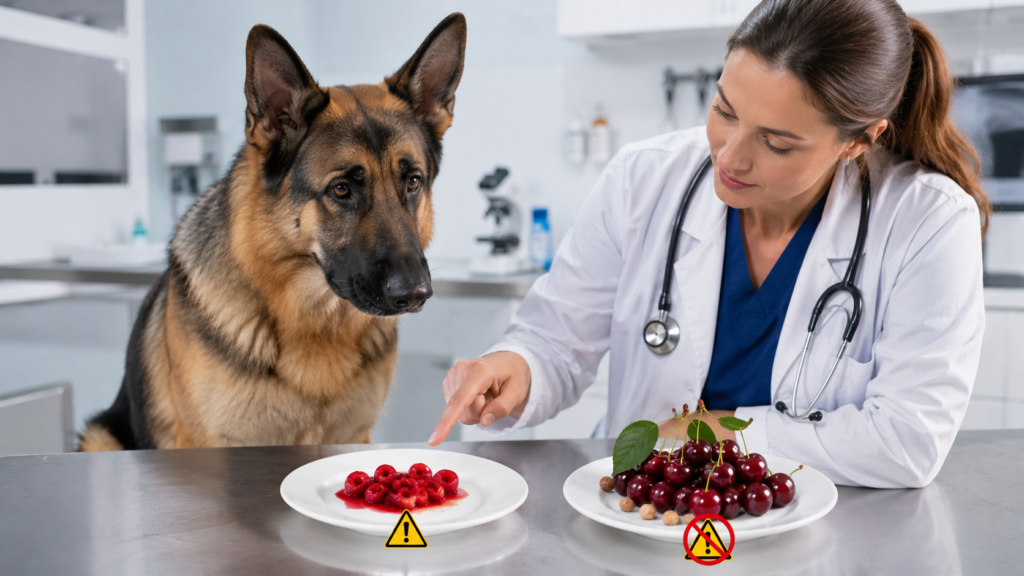 Cherry pit danger for dogs