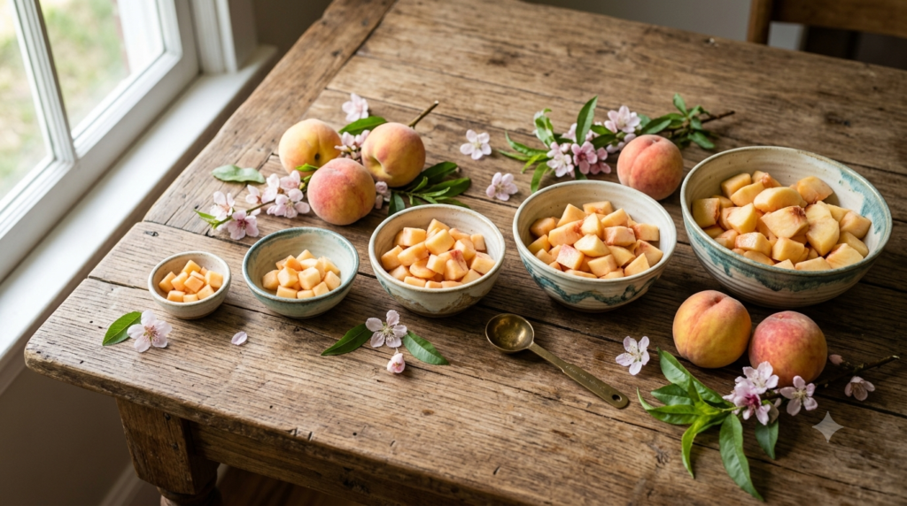 Peach serving size guide for dogs