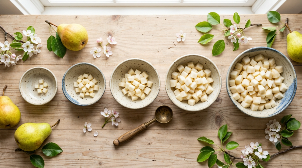 Pear serving size guide for dogs
