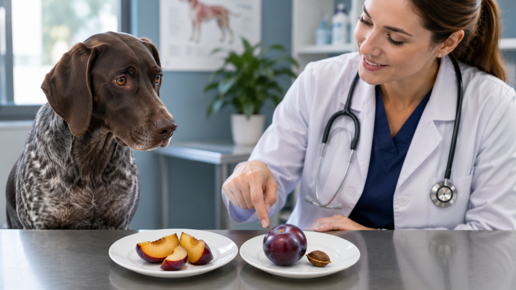 Plum pit danger for dogs