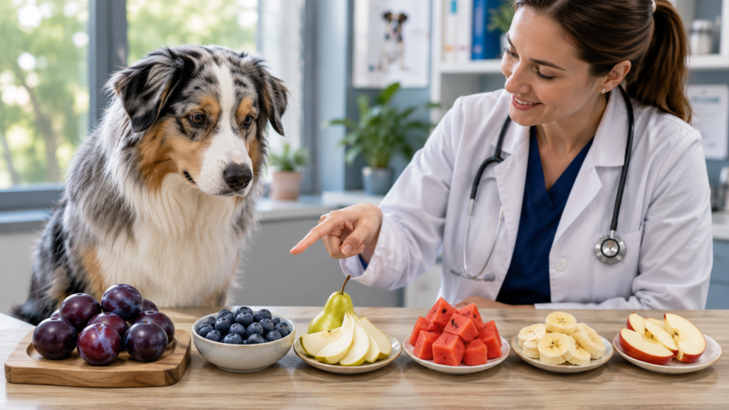 Safe fruit alternatives instead of plums for dogs