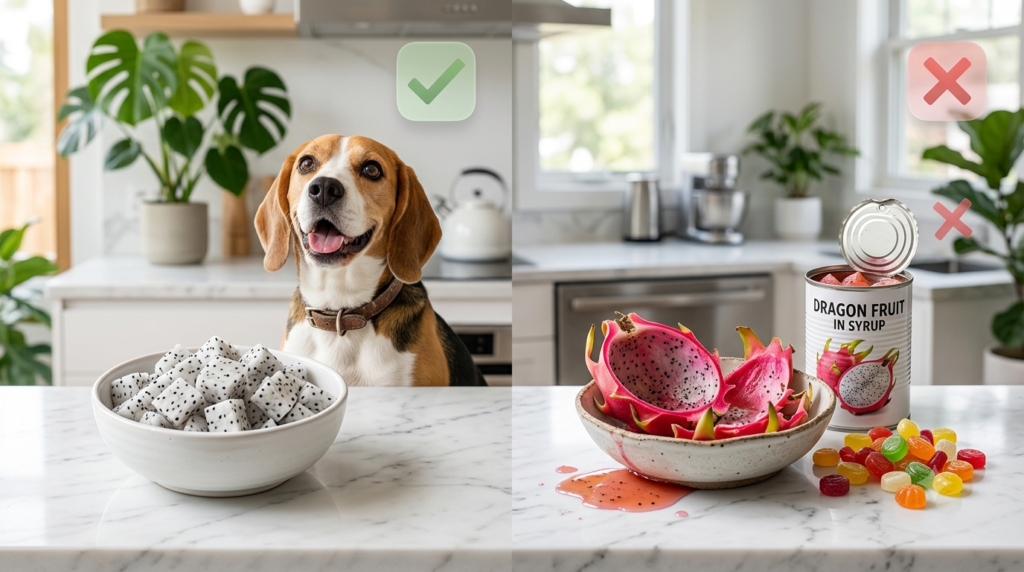 Safe and unsafe dragon fruit foods for dogs
