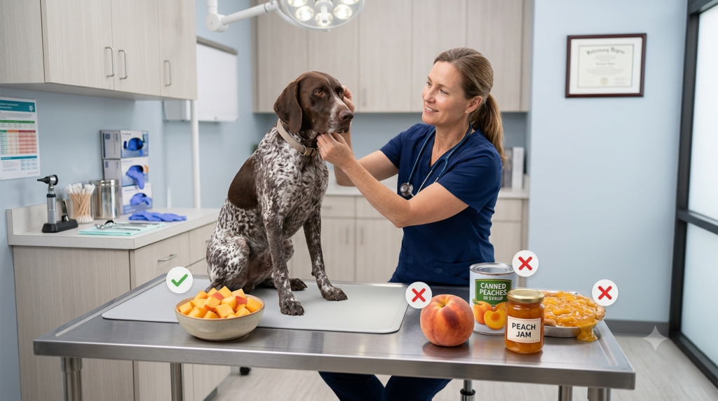 Safe and unsafe peaches for dogs