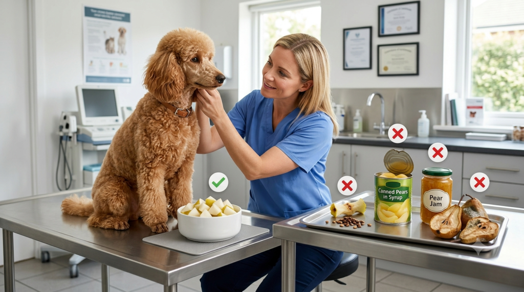 Safe and unsafe pears for dogs