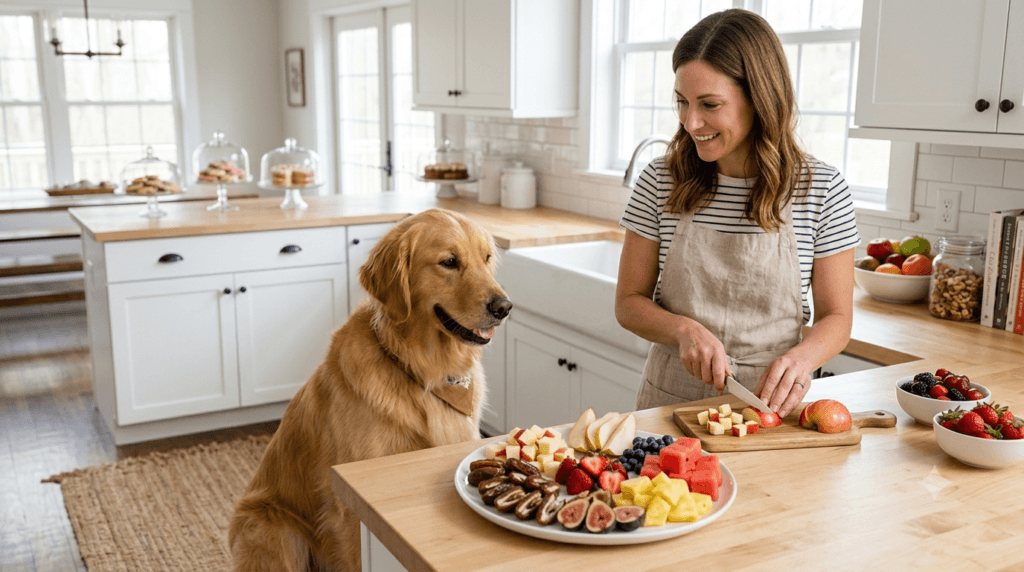 Healthy fruits including seedless dates for dogs