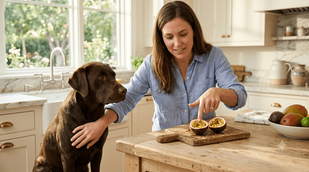 Passion fruit seeds are unsafe for dogs