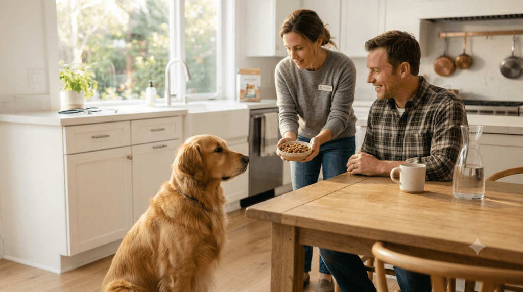 Veterinarian explaining almond risks for dogs